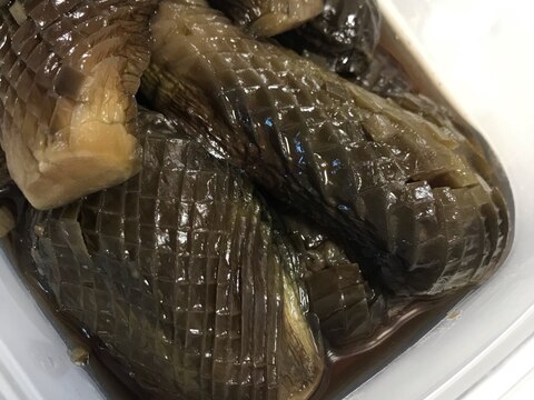 お出汁がじゅんわり！茄子の煮物